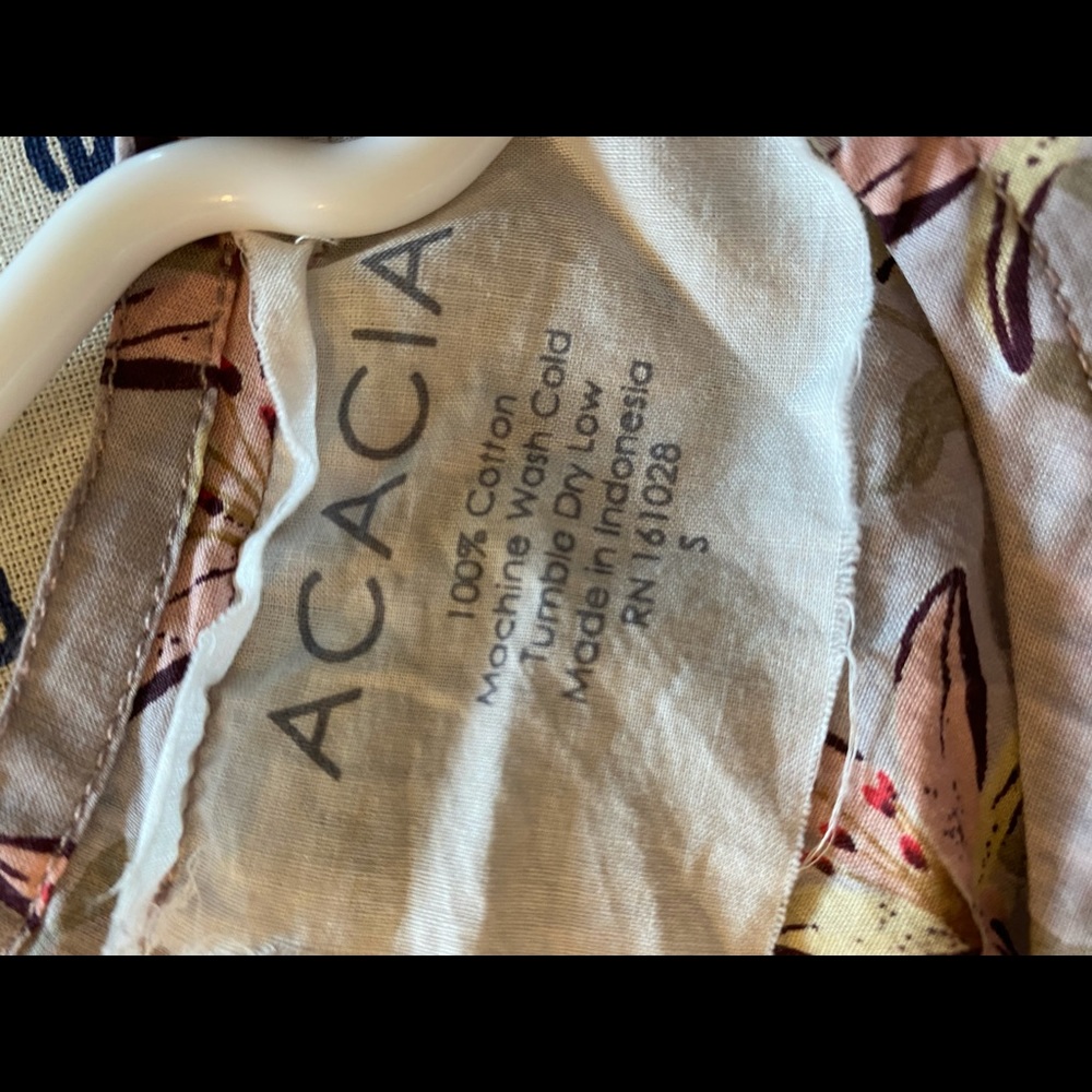 ACACIA SWIM RUE SHORT DRESS IN LILY ORGANIC COTTON - Picture 5 of 5